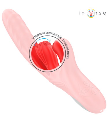 INTENSE ROSALIA VIBRADOR MULTIFUNCION 3 EN 1 ROJO