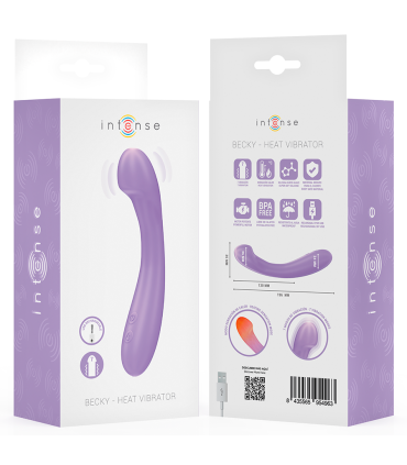 INTENSE BECKY VIBRADOR 19 CM CALENTABLE 7 VIBRACIONES MORADO