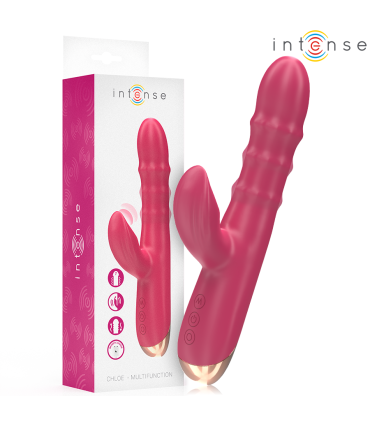 INTENSE CHLOE VIBRADOR MULTIFUNCION 3 EN 1 ROJO