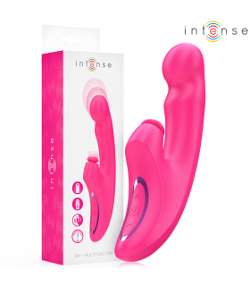 INTENSE EMI VIBRADOR 135 CM MULTIFUNCION 3 EN 1 10 VIBRACIONES ROSA