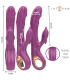 INTENSE HALLE VIBRADOR MULTIFUNCION CON LENGUA ESTIMULADORA EN FORMA DE DELFIN MORADO