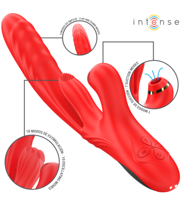 INTENSE KAROL VIBRADOR MULTIFUNCION EMPUJE SUCCION ESTIMULACION