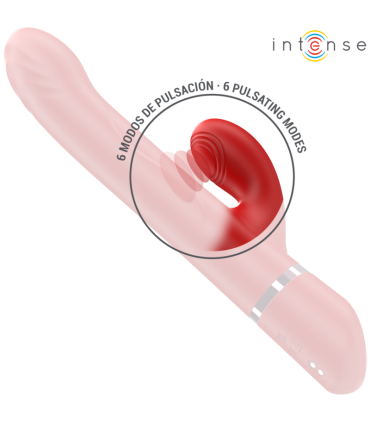INTENSE LELE VIBRADOR MULTIFUNCION ROTATORIO OSCILACION ESTIMULACION ROJO