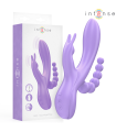 INTENSE - MIKO TRIPLE VIBRADOR RABBIT & ESTIMULADOR & ANAL 7 VIBRACIONES MORADO