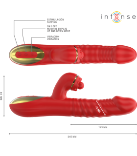 INTENSE THALIA VIBRACION EMPUJE ESTIMULACION ROJO