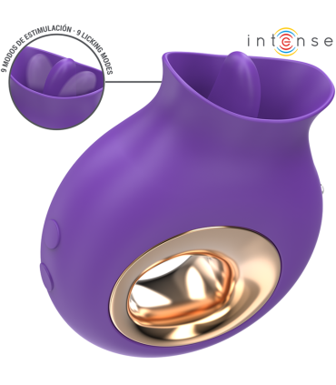 INTENSE TULI ESTIMULADOR CLITORIS 9 VIBRACIONES 9 OSCILACIONES MORADO