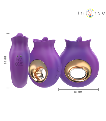 INTENSE TULI ESTIMULADOR CLITORIS 9 VIBRACIONES 9 OSCILACIONES MORADO