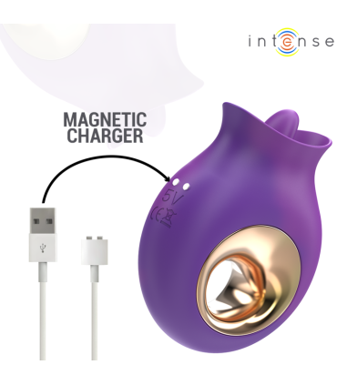 INTENSE TULI ESTIMULADOR CLITORIS 9 VIBRACIONES 9 OSCILACIONES MORADO