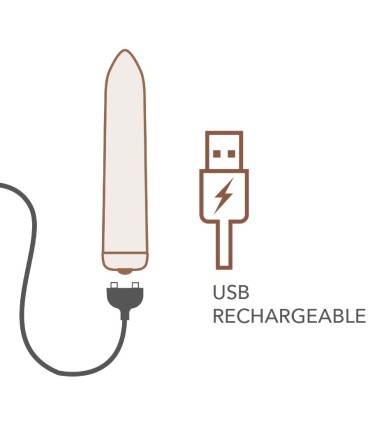 ROCKS OFF BALA VIBRADORA RECARGABLE ROSA