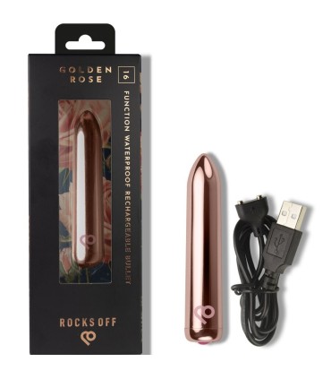 ROCKS OFF BALA VIBRADORA RECARGABLE ROSA
