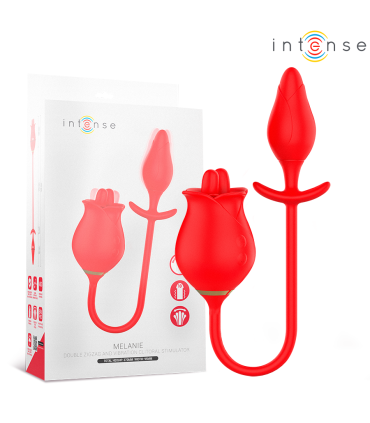 INTENSE MELANIE DOBLE ESTIMULADOR CLITORIS CON LENGUA ZIGZAG