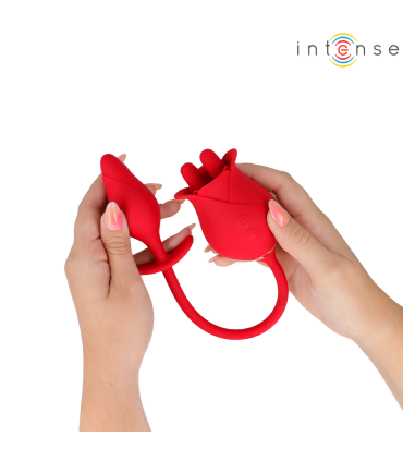 INTENSE MELANIE DOBLE ESTIMULADOR CLITORIS CON LENGUA ZIGZAG