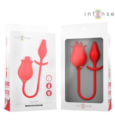 INTENSE MELANIE DOBLE ESTIMULADOR CLITORIS CON LENGUA ZIGZAG