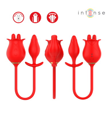 INTENSE MELANIE DOBLE ESTIMULADOR CLITORIS CON LENGUA ZIGZAG