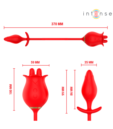 INTENSE MELANIE DOBLE ESTIMULADOR CLITORIS CON LENGUA ZIGZAG