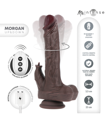 MR INTENSE MORGAN REALISTICO MULTIFUNCION CON VIBRACION Y UP AND DOWN CONTROL REMOTO 23 CM O 35 CM