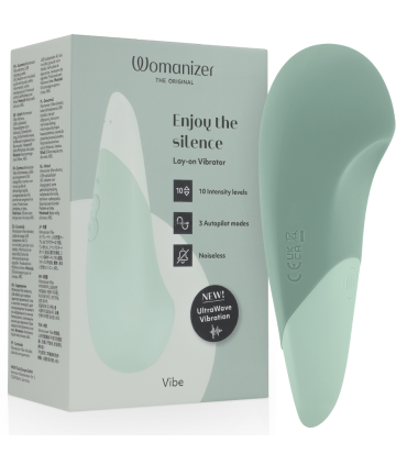 WOMANIZER VIBE VIBRADOR LAY ON SILENCIOSO VERDE CLARO