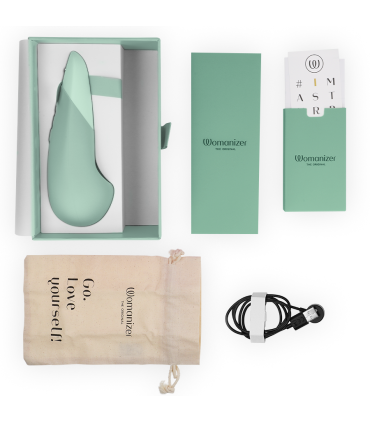 WOMANIZER VIBE VIBRADOR LAY ON SILENCIOSO VERDE CLARO