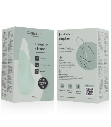 WOMANIZER VIBE VIBRADOR LAY ON SILENCIOSO VERDE CLARO