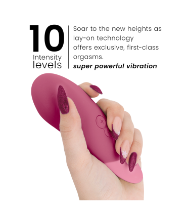 WOMANIZER VIBE VIBRADOR LAY ON SILENCIOSO ROSA OSCURO