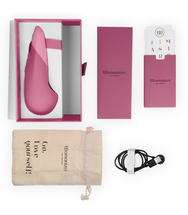 WOMANIZER VIBE VIBRADOR LAY ON SILENCIOSO ROSA OSCURO