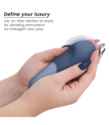 WOMANIZER VIBE VIBRADOR LAY ON SILENCIOSO AZUL OSCURO