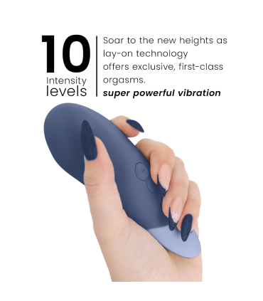 WOMANIZER VIBE VIBRADOR LAY ON SILENCIOSO AZUL OSCURO