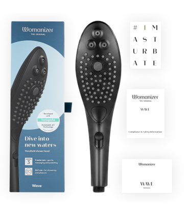 WOMANIZER WAVE CABEZAL DE DUCHA ESTIMULADOR DE CLITORIS NEGRO