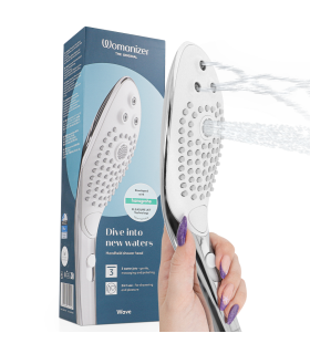 WOMANIZER WAVE CABEZAL DE DUCHA ESTIMULADOR DE CLITORIS PLATEADO