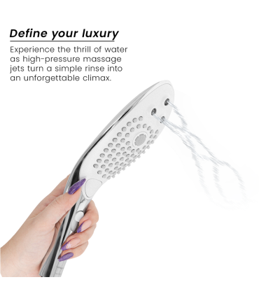 WOMANIZER WAVE CABEZAL DE DUCHA ESTIMULADOR DE CLITORIS PLATEADO