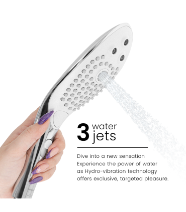 WOMANIZER WAVE CABEZAL DE DUCHA ESTIMULADOR DE CLITORIS PLATEADO