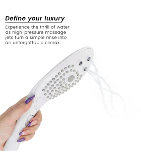 WOMANIZER WAVE CABEZAL DE DUCHA ESTIMULADOR DE CLITORIS BLANCO