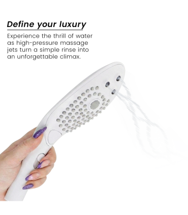 WOMANIZER WAVE CABEZAL DE DUCHA ESTIMULADOR DE CLITORIS BLANCO