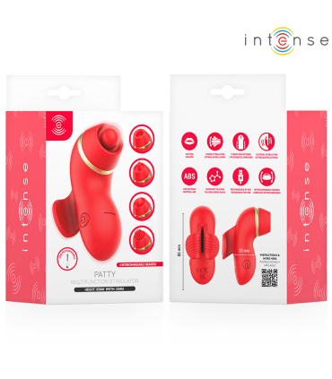 INTENSE PATTY ESTIMULADOR CON 4 CABEZALES SUCCION TAPPING TICKLING Y LICKING
