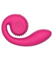 SNAIL VIBE - GIZI LITE VIBRADOR DUAL PUNTO G Y CLÍTORIS ROSA