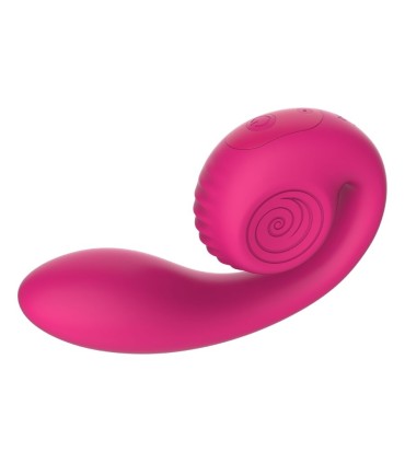 SNAIL VIBE GIZI LITE VIBRADOR DUAL PUNTO G Y CLITORIS ROSA