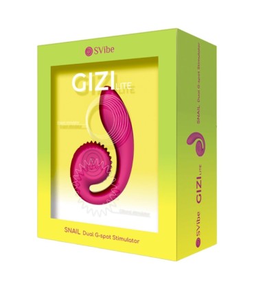 SNAIL VIBE GIZI LITE VIBRADOR DUAL PUNTO G Y CLITORIS ROSA