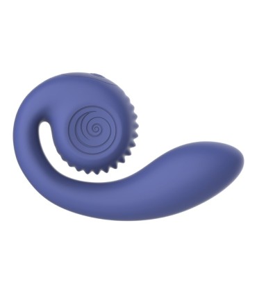 SNAIL VIBE GIZI LITE VIBRADOR DUAL PUNTO G Y CLITORIS MORADO