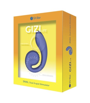 SNAIL VIBE GIZI LITE VIBRADOR DUAL PUNTO G Y CLITORIS MORADO