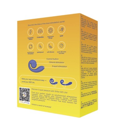 SNAIL VIBE GIZI LITE VIBRADOR DUAL PUNTO G Y CLITORIS MORADO