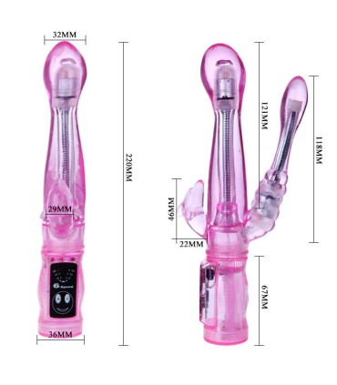 BAILE VIBRADOR FLEXIBLE CON ESTIMULADOR ANAL
