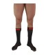 MACHO CALCETINES FINOS NEGRO ROJO TALLA UNICA