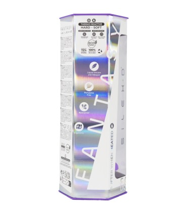 SILEXD DREAMY DILDO FANTASY SILICONA LIQUIDA TERMOREACTIVO VIOLETA 185 CM