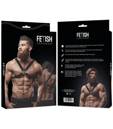 FETISH SUBMISSIVE ATTITUDE ARNES ECOPIEL PECHO CRUZADO HOMBRE