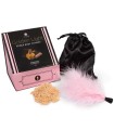 SECRETPLAY - GOLDEN LIGHT KIT POLVOS COMESTIBLES Y PLUMA CHOCOLATE AFRODISIACO