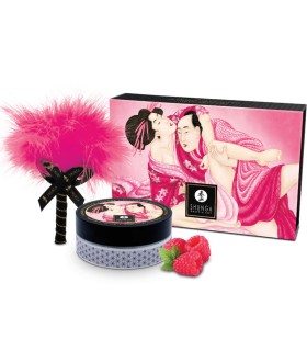 SHUNGA KIT POLVOS DE MASAJE COMESTIBLE FRAMBUESA