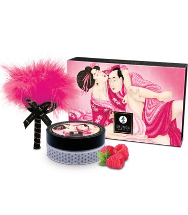 SHUNGA KIT POLVOS DE MASAJE COMESTIBLE FRAMBUESA