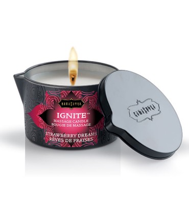 KAMASUTRA VELA DE MASAJE SUENOS DE FRESA 170 GR