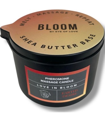 EYE OF LOVE BLOOM VELA DE MASAJE SATIVA EARTHS DESIRE 150 ML