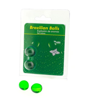 TALOKA BRAZILIAN BALLS GEL INTIMO MENTA 2 BOLAS